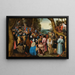San Giovanni Battista che predica alle folle nel deserto - Pieter Brueghel il Giovane — quadro incorniciato alla parete