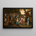 di San Giovanni Battista che predica - Pieter Brueghel il Giovane — quadro incorniciato alla parete