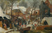L'Adorazione dei Magi nella neve - Pieter Brueghel il Giovane — vista dell’opera