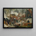 L'Adorazione dei Magi nella neve - Pieter Brueghel il Giovane — quadro incorniciato alla parete