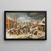 Il Massacro degli Innocenti a Betlemme - Pieter Brueghel il Giovane — quadro incorniciato alla parete
