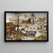 Il censimento a Betlemme - Pieter Brueghel il Giovane — quadro incorniciato alla parete