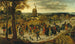 La processione di matrimonio - Pieter Brueghel il Giovane — vista dell’opera