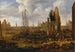 Vista di capriccio di una scena di porto animata con personaggi che caricano le loro barche - Pieter Casteels II — vista dell’opera