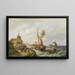 Flessingue, Olanda - Pieter Christian Dommersen — quadro incorniciato alla parete