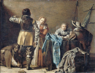 Interno della casa di guardia - Pieter Codde — vista dell’opera