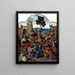 Il Cristo portando la croce - Pieter Coecke van Aelst — quadro incorniciato alla parete