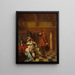 Portatore di cattive notizie - Pieter de Hooch — quadro incorniciato alla parete