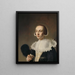 Ritratto di una donna - Pieter Dubordieu — quadro incorniciato alla parete