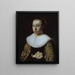 Ritratto di una giovane ragazza - Pieter Dubordieu — quadro incorniciato alla parete