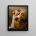Il Sacrificio di Isacco - Pieter Fransz de Grebber — quadro incorniciato alla parete