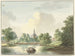 La porte di Hogerwoerd a Leyde vista dal canale - Pieter Gerardus van Os — vista dell’opera