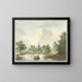 La porte di Hogerwoerd a Leyde vista dal canale - Pieter Gerardus van Os — quadro incorniciato alla parete