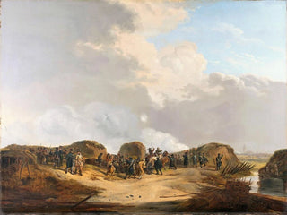 La mezzaluna costruita durante l'assedio di Naarden, aprile 1814 - Pieter Gerardus van Os — vista dell’opera