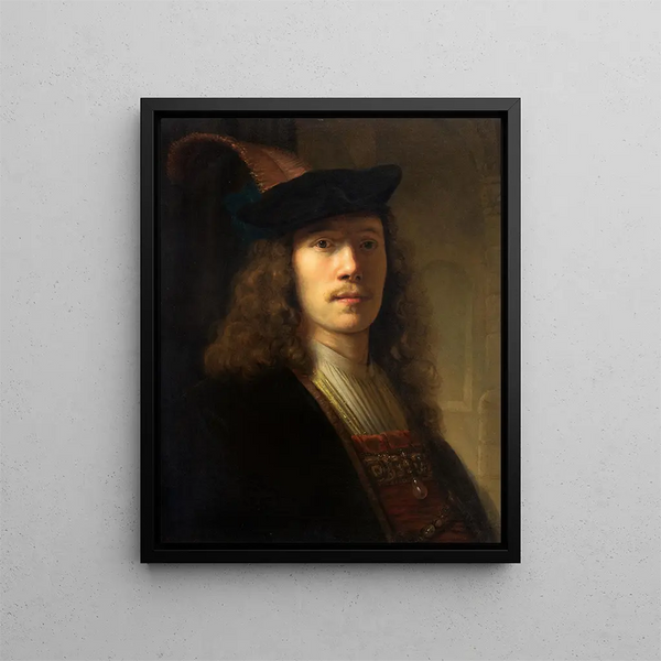 Pieter Hermansz Verelst - Portrait of a Man in a Feathered Bonnet.webp