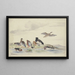 Otto anatre di diverse specie sul bordo dell'acqua - Pieter Holsteijn — quadro incorniciato alla parete