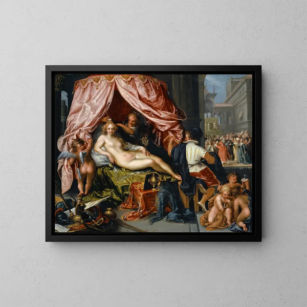 Allégorie della vanità - Pieter Isaacsz — quadro incorniciato alla parete