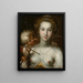 Venere e Cupido - Pieter Isaacsz — quadro incorniciato alla parete