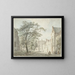 Vista della città di Montfoort - Pieter Jan van Liender — quadro incorniciato alla parete