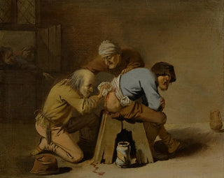 Pieter Jansz Quast - A Quack at Work in a Barn.webp