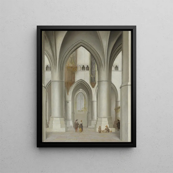 Pieter Jansz Saenredam - View of the interior of the St Bavo Church in Haarlem.webp