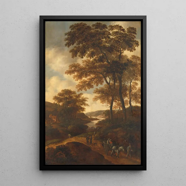 Paesaggio boscoso - Pieter Jansz van Asch — quadro incorniciato alla parete