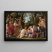 San Giovanni Battista che predica - Pieter Lastman — quadro incorniciato alla parete