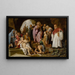 La Resurrezione di Lazzaro - Pieter Lastman — quadro incorniciato alla parete