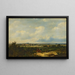 Paesaggio esteso con una chiesa in lontananza - Pieter Lodewijk Francisco Kluyver — quadro incorniciato alla parete