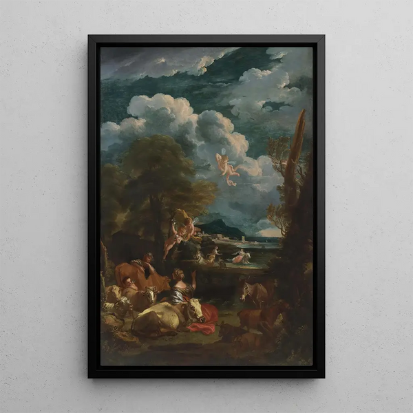 Paesaggio con l'enlèvement d'Europa - Pieter Mulier le Jeune — quadro incorniciato alla parete