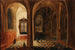 Interno di chiesa con fedeli in preghiera - Pieter Neeffs il Giovane — vista dell’opera