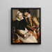 Uomo e donna con roccia - Pieter Pietersz. — quadro incorniciato alla parete