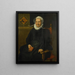 Ritratto di Dirckje Tymansdr Gael detto van der Graft, moglie di Mattheus Augustijnsz. Steyn - Pieter Pietersz. — quadro incorniciato alla parete