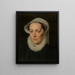 Ritratto di una donna - Pieter Pourbus — quadro incorniciato alla parete