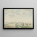 Vista di Kampen dal lato terrestre - Pieter Remmers — quadro incorniciato alla parete