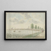 Vista di Kampen sul lato del fiume - Pieter Remmers — quadro incorniciato alla parete