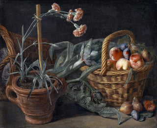 Cesto di frutta e garofani - Pieter Snyers — vista dell’opera