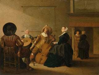 Pieter Symonsz Potter - A Musical Company in an Interior.webp