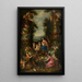 La Sainte Famille avec le petit Saint Jean-Baptiste entourée d'une guirlanda di fiori, verdure e frutta - Pieter van Avont — quadro incorniciato alla parete