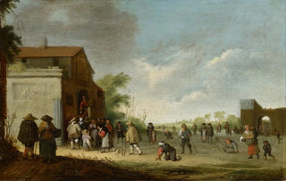 Pieter de Bloot - The Feeding of the Poor at the Staircase of the Cloisters.webp