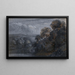 Paesaggio boscoso dopo il tramonto - Pieter de With — quadro incorniciato alla parete