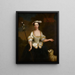 Ritratto di Marie Barthélemy in pastorella - Pieter van Bleeck — quadro incorniciato alla parete
