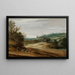 Paesaggio di dune con una strada di campagna - Pieter van Santvoort — quadro incorniciato alla parete