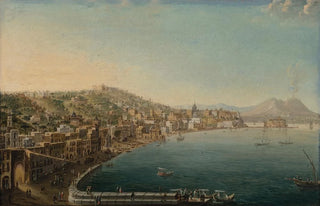 Pietro Antoniani - The Riviera di Chiaia Naples from the Convento di Sant Antonio with Vesuvius beyond.webp