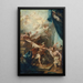 L'apparizione di una martire - Pietro Antonio Magatti — quadro incorniciato alla parete