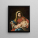 Vergine con Bambino - Pietro Antonio de Pietri — quadro incorniciato alla parete