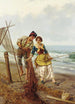 Le filet du pêcheur - Pietro Gabrini — vista dell’opera