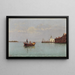 Vista sulla Punta della Dogana - Pietro Galter — quadro incorniciato alla parete