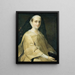 Ritratto della marchesa Concina di Udine - Pietro Longhi — quadro incorniciato alla parete