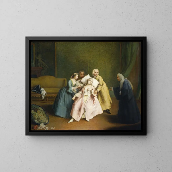 Le Faible - Pietro Longhi — quadro incorniciato alla parete